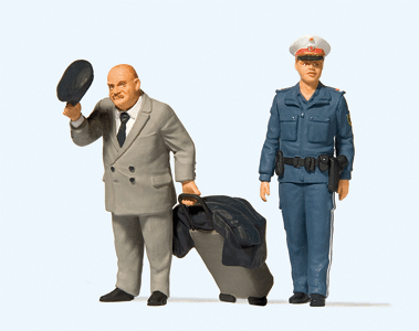 Traveler & Female Police Officer