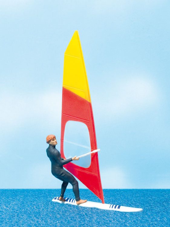 Male Wind Surfer w/Surfboard