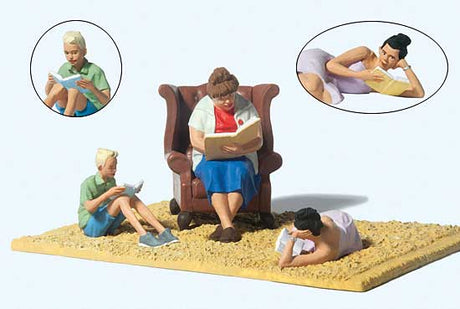 Reading Fever -- 3 Reading Figures, Armchair