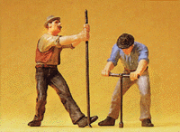 Track Workers w/Wrench & Crow Bar