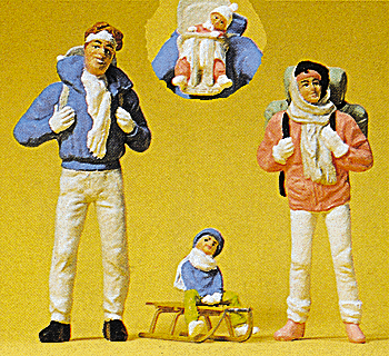 Family in Winter Clothes