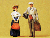 Traveling Couple w/Luggage