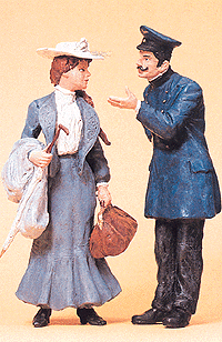 Lady & Railroad Conductor