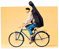 Pedestrians -- Music Student On A Bicycle