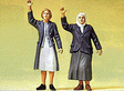 Pedestrians -- Women Waving