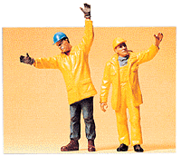 People Working -- Modern Workmen Signaling