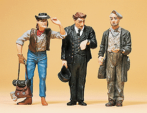 Pedestrians -- Railroad Conductor & Two Hobos