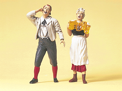 Pedestrians -- Waitress & Guest In The Beer Garden