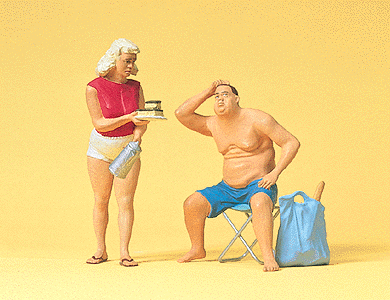 Sports & Recreation -- Campers Man & Woman