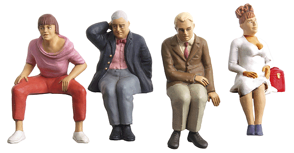 Pedestrians -- Seated Travellers #1