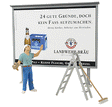 Working People -- Worker On Ladder, Putting Up Poster, Accessories