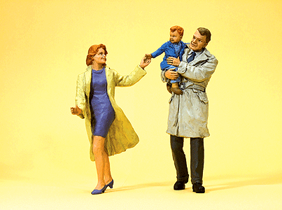 Pedestrian -- Couple with Child