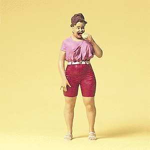 Pedestrians -- Woman w/Hot Dog