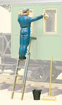 Working People -- Worker Cleaning The Carriage