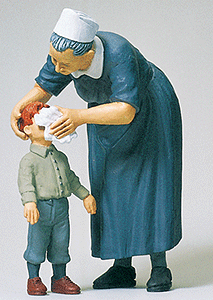 Pedestrians -- Protestant Sister with Child