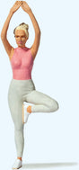 Woman in Yoga Position