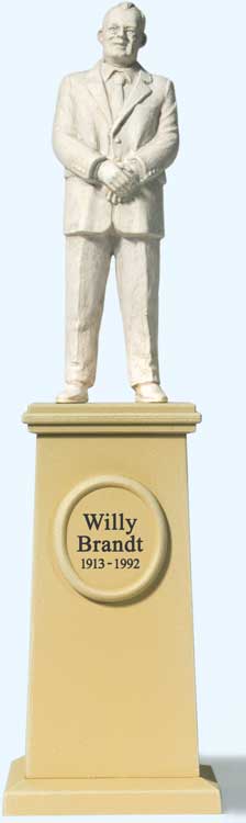 Willy Brandt Statue on Base