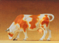 Domestic Animal Figures, 1/24 - 1/25 Scale -- Cow Grazing w/Head Down