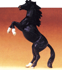 Domestic Animal Figures, 1/24 - 1/25 Scale -- Horse Rearing On Hind Legs