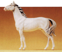 Domestic Animal Figures, 1/24 - 1/25 Scale -- Standing Horse w/Head Raised