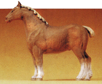 Domestic Animal Figures, 1/24 - 1/25 Scale -- Standing Belgian Horse