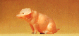 Domestic Animal Figures, 1/24 - 1/25 Scale -- Pig Sitting