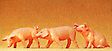 Domestic Animal Figures, 1/24 - 1/25 Scale -- Assorted Piglets
