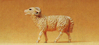 Domestic Animal Figures, 1/24 - 1/25 Scale -- Ram Bleating w/Mouth Open