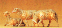 Domestic Animal Figures, 1/24 - 1/25 Scale -- Assorted Sheep