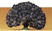 Wild Animal Figures, 1/24 - 1/25 Scale -- Peacock Displaying Tail Feathers