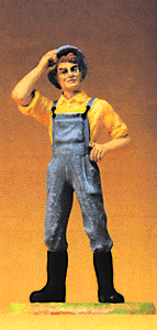 Country Folk: 1:25 -- Farmer In Overalls & Boots