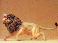 Wild Animal Figures, 1/24 - 1/25 Scale -- Lion Charging w/Teeth Bared