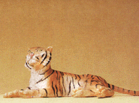 Wild Animal Figures, 1/24 - 1/25 Scale -- Tiger Lying Down