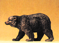 Wild Animal Figures, 1/24 - 1/25 Scale -- Brown Bear Walking