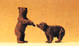 Wild Animal Figures, 1/24 - 1/25 Scale -- Brown Bear Cubs