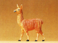 Wild Animal Figures, 1/24 - 1/25 Scale -- Young Llama Standing