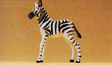Wild Animal Figures, 1/24 - 1/25 Scale -- Zebra Foal Standing