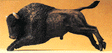 Wild Animal Figures, 1/24 - 1/25 Scale -- Buffalo Running