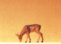 Wild Animal Figures, 1/24 - 1/25 Scale -- Elk Fawn Feeding w/Head Down