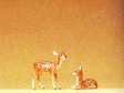 Wild Animal Figures, 1/24 - 1/25 Scale -- Roe Deer Fawns