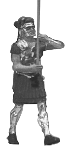 Roman Legions Figures 1/25 Scale -- Standard Bearer Marching w/Eagle Standard