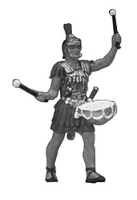 Roman Legions Figures 1/25 Scale -- Soldier Marching w/Drum