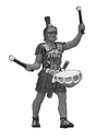 Roman Legions Figures 1/25 Scale -- Soldier Marching w/Drum
