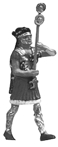 Roman Legions Figures 1/25 Scale -- Standard Bearer Marching w/Red Ensign