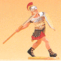 Roman Legions Figures 1/25 Scale -- Soldier Running w/Spear
