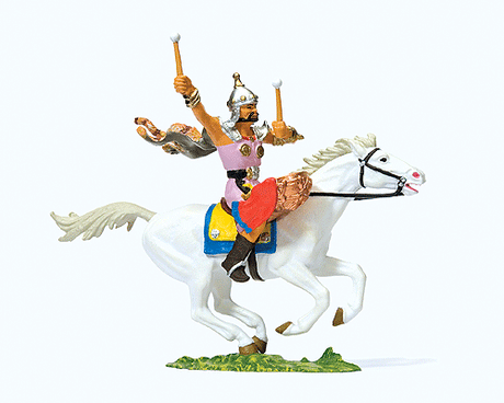 Elastolin Hun Warrior on Horseback -- Drummer