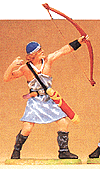 Norman Warrior Figures 1/25 Scale -- Archer Arrow Shot Upwards