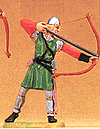 Norman Warrior Figures 1/25 Scale -- Archer Shooting Downwards
