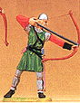 Norman Warrior Figures 1/25 Scale -- Archer Shooting Downwards