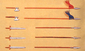 Hand Weapons 1/25 Scale -- For Norman Warriors